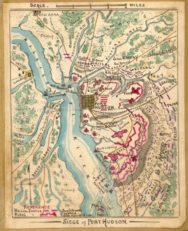 beleg_van_Port_Hudson_kaart
