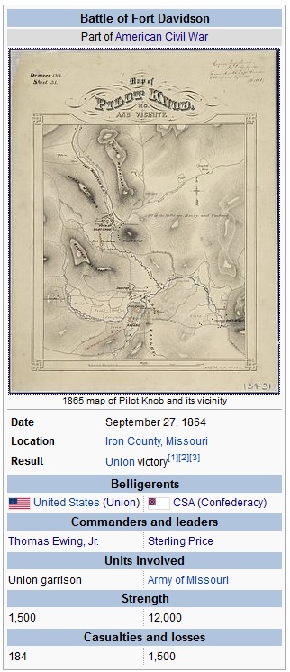 Slag om Fort Davidson 27-9-1864