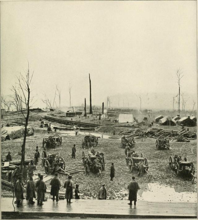 Slag bij Johnsonville - Unie artillerie vlucht